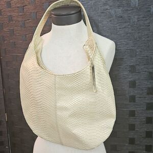 Devi Kroell for Target Metallic Gold Faux Snakeskin Hobo Women's Bag Purse